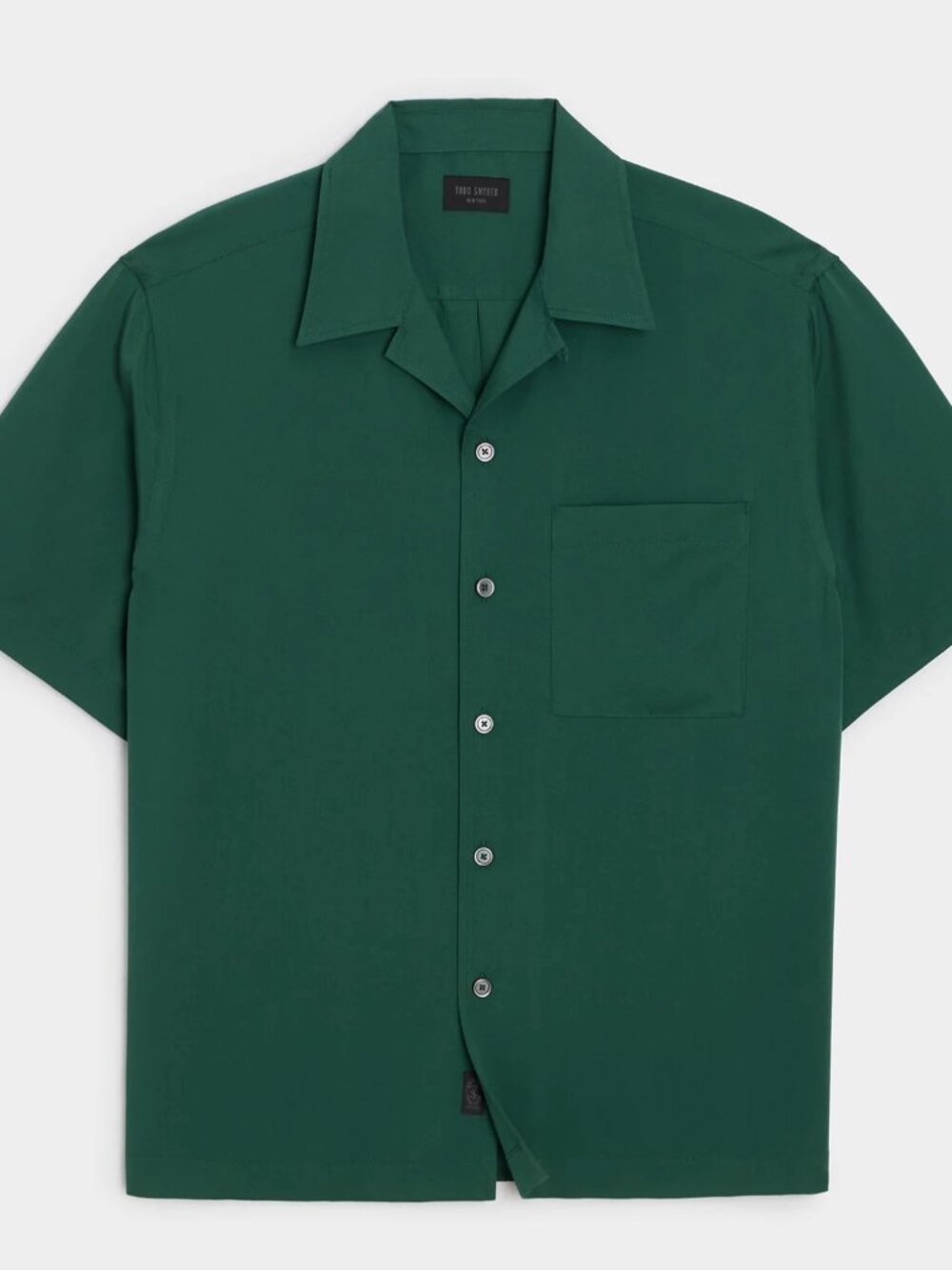 Todd Snyder Cropped Rayon Capri Shirt Collegiate Green $158